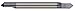 Micro 100 RNCM-080-2 Engraving Cutter - Tipped Off - Double Ended, 90? Included Angle, 8 mm Shank Dia, 0.1 mm Offset, 10 mm Split Length, 63 mm OAL, Uncoated