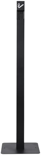 outdoor ashtray 40" Black Free Standing cigarette butt disposal outdoor for Commercial Offices, Restaurants, Bars,Convenience Stores,ashtray for outside patio (Square) image 5