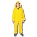 River City Garments 2003X3 3X Yellow Classic .3500 mm PVC And Polyester 3 Piece Rain Suit (Includes Jacket With Storm Fly Front, Detachable Drawstring Hood And Bib Pants) (1/EA)