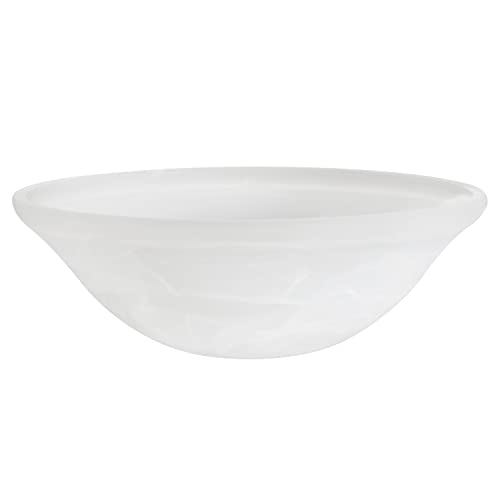 Aspen Creative 25002-65-1 Replacement Alabaster Glass shade for Flush Mount or Semi-Flush Mount...