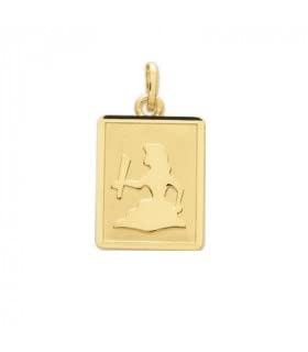 Médaille Zodiaque Or 18 carats VIERGE - Pendentif Or Jaune 750