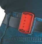 Flashing Panda Bicycle/Jogging Safety Light and Reflector, 5 Red LED, 6-Function