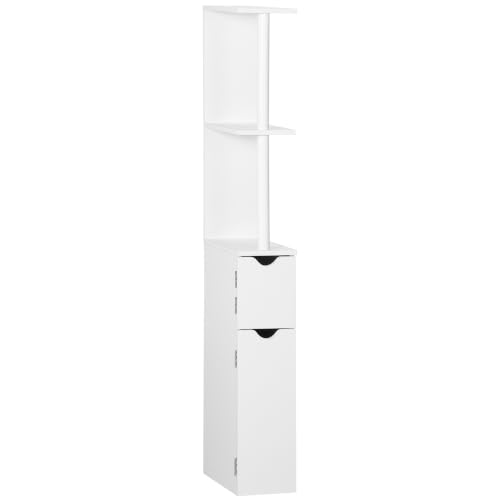 kleankin Tall Bathroom Storage Cabinet...