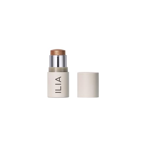 ILIA - Multi-Stick Cheek + Lip Color | Buildable + Blendable | Multi-Use Cream Highlighter | Nourishing Skincare Ingredients | Clean Cruelty-Free (In The City | Bronze pearl)