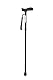 PEPE Mobility - Gehstock Klappbar Herren, Spazierstock Damen Höhenverstellbar, Senioren Aluminium, Faltbarer (Schwarz)