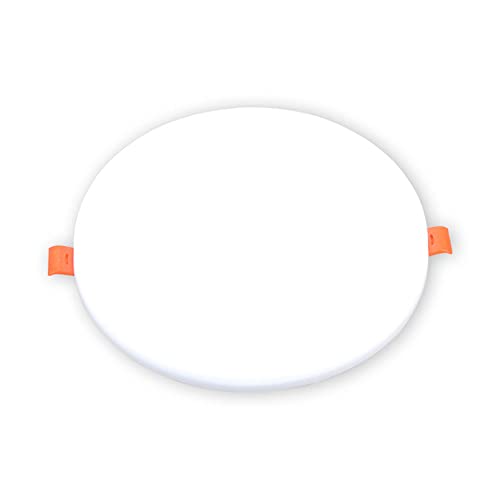 TCHAUSGZOZ Downlight ultrafino Lámpara de techo empotrada Panel de luz empotrable sin bordes Iluminación LED empotrada for el hogar Foco integrado antirreflejo 1 paquete/paquete de 4(Warm light,1 Pack