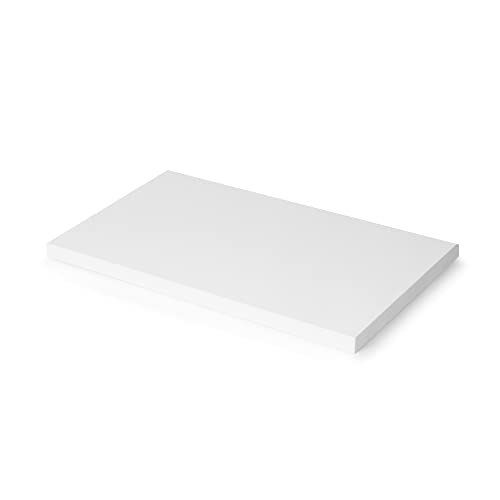 Emuca - Table tops for dining table or desk, Rectangular table top 900x500mm (35,43x19,7 inch), White painted, Wood Emuca - Table tops for dining table or desk, Rectangular table top 900x500mm (35,43x19,7 inch), White painted, Wood