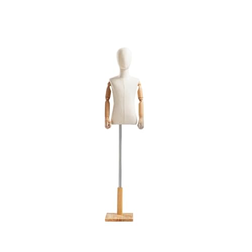 Buste de mannequin pour enfants avec support, présentoir réglable pour vêtements, écharpes, vitrines