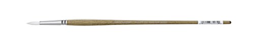 Grumbacher Bristlette Round Oil and Acrylic Brush, Synthetic Bristles, Size 4 (4720R.4)