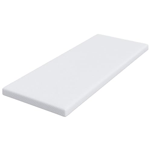 Tope de colchón de espuma viscoelástica para cama individual con funda extraíble 4