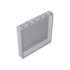 Gobricks 59349 Door Panel 1x6x5 10 Pieces GDS-773 Compatible with Lego Building Blocks Color:gray white