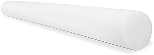 CanDo Slim White PE Foam Rollers for Exercise, Fitness, Muscle Restoration, Massage Therapy, Sport Recovery and Physical Therapy for Home, Clinics, Professional Therapy 3" x 36" Round