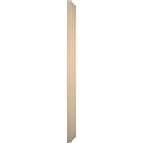 Image of Ekena Millwork 10 inchOD x 3 1 /2 inchID x 3 /4 inchP Berkshire Thermoformed PVC Ceiling Medallion (Fits Canopies up to 4 1 /2 inch), UltraCover Satin Smokey Beige
