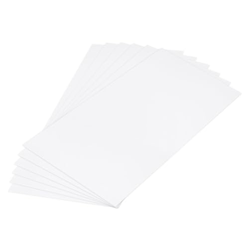 Image of MECCANIXITY ABS Plastic Sheet 24 Inch x 12 Inch x 0.06 Inch ABS Styrene Sheets for Building Model DIY Crafts Panel White 6 Pcs