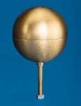 5 Gold Ball Aluminum Flagpole Ornament Top - Made In The USA