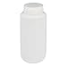 Globe Scientific 7011000 Diamond RealSeal Wide Mouth HDPE Bottle with PP Closure, Round, 1000mL Capacity, Pack of 6