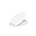 KOHLER K-35584 Cachet Recycled Plastic, Readylatch, Quiet-Close, Soft Close Elongated Toilet Seat