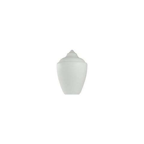 Small White Polyethylene Acorn Lamp Post Globes, Neckless with 5.25 Inch Opening Cover