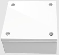 Junction Box, Junction Box Case, Junction Box Ceiling Light, Junction Box Electrical, Junction Box Enclosure, 4 inches x 4 inches x 2 inches (101.6 mm x 101.6 mm x 50.8 mm), White Color-image-45