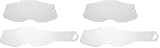 Seecle SE-41S112-HZ lente trasparente + 10 strappi compatibile per maschera 100% RACECRAFT 2 / STRATA 2 / ACCURI 2 / MERCURY 2 (Confezione da 2)