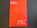 Unknown Binding Rigoletto: G. Schirmer's Collection of Opera Librettos Book