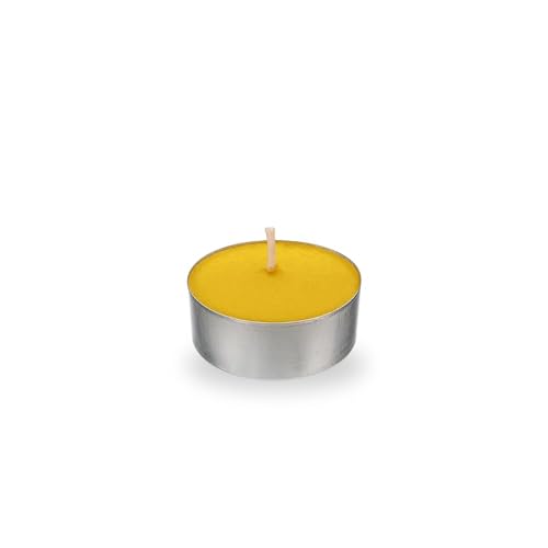 Palucart 50 tea light antizanzare candeline citronella 50 ceri giardino candele da interno o esterno