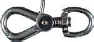 Nickel Trigger Snap, Round Swivel Eye, 3/4 x 3-5/8-In.