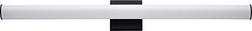 Image of Maxim Lighting Rail 36 inch Bath Vanity Light | Black Aluminum Finish | Transitional Indoor Light Fixture | Ideal for Bathrooms & Powder Rooms | Dimmable Damp Rated | Home Decor Light Fixture | 52104BK