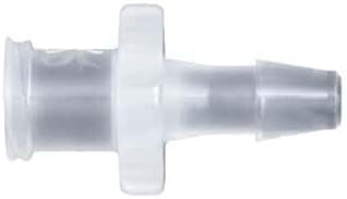 Luer to Hose Barb Fitting, Straight Adapter, White Nylon, Female Luer Thread x 200 Series Barb 3/32 (in) ID: 25/Pk