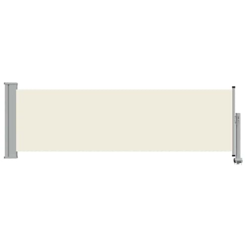 Store latéral de balcon crème pour se protéger du vent et du soleil - 3