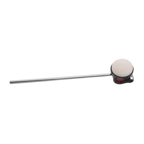 Alipis Bass Drum Pedal Beater con mango rojo y cabeza de fieltro miniatura 1