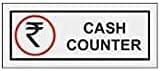 Akshat Enterprises cash counter-Sign Board, Standard Thickness, Stainless Steel Sheet (Metal) Etching Size 12" X 4"