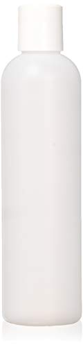 MoYo Natural Labs 8 oz Travel Bottles, Empty Travel Containers with Disc Caps, BPA Free HDPE Plastic Squeezable Toiletry/Cosmetic Bottles (Pack of 8, HDPE Translucent White)