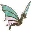 Jewel Eye Lead-Free Flying Dragon Casting - Stained Glass Supplies
