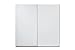 Rauch Möbel Santiago Schrank Schwebetürenschrank Weiß 2-türig inkl. Zubehörpaket Premium 6 Einlegeböden, 2 Kleiderstangen, 1 Hakenleiste, Türdämpfer-Set, BxHxT 218x210x59 cm