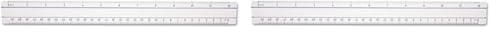 Westcott 15571 Clear Data Processing Magnifying Ruler, 12 Inch (Pack of 2)