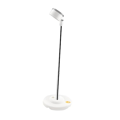 Didiseaon Hair Dryer Floor Support Hair Blower Floor Holder Rotating Hair Pet Blow Dryer Stand Hand Hair Dryer Holder Desktop Shelf Hands- to Rotate Stainless Steel White