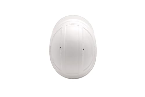 KARAM PN542 Safety Helmet for Men Industrial & Construction Helmet | Ratchet Type Adjustment with Adjustable Chin Strap | Ventilation & Side Slot for Attachment | EN Certified Hard Hat | Super White