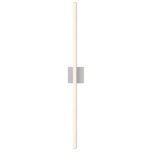 Image of Sonneman Modern Lighting 2772.16 Stix 1-Light LED Linear Vanity Lighting Fixture for Bathroom, Installs Horizontal or Vertical - 3000K - 40 inch - Bright Satin Aluminum