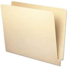Universal Deluxe Reinforced End Tab Folders, Straight Tabs, Letter Size, 0.75" Expansion, Manila, 100/Box