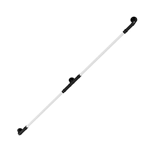 Pasamanos for Escaleras Negro Blanco Escaleras Pasamanos Barandilla Antideslizante Seguridad Escalera Barandilla Interior Exterior Escalera Pasamanos 1ft-20ft Grab Bar Barandilla (Size : 19f