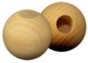 Wood Ball Dowel Caps w/ approx 3/8 inch flat on top-Bag of 100