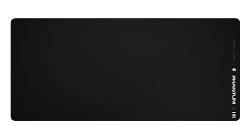 Phantum Gamma - Tapis de Souris Gaming XXL 900x400 mm - Surface en Microfibre Hydrophobe Haute Performance - Base Caoutchouc Antidérapante - Soft Speed &amp; Contrôle Précis (Dark)