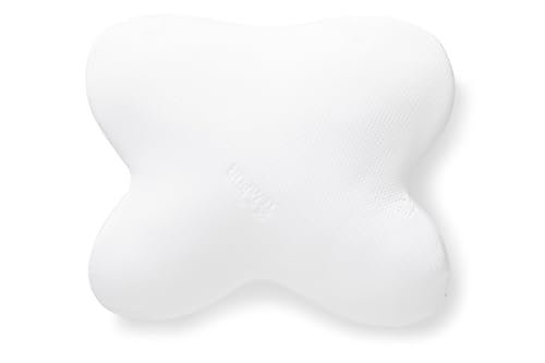 TEMPUR Ombracio Pillow 60cm x 50cm - Unique Huggable Star Shape Pillow Designed For Abdominal Sleepers. Made from NASA Recognised Memory Foam Material. Made in Denmark White