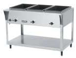 Vollrath 38213 ServeWell Electric SL-Hot Food Table with Three Wells (46"W x 29-1/2"D x 34"H) 120V 2100 Watts