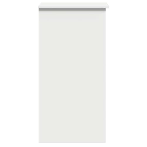 Table PC compacte bois blanc solution gain de place petite pièce maison - 7