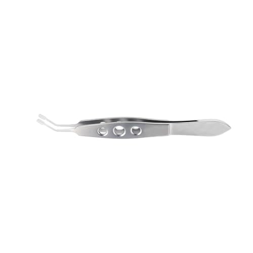 StellMacher Meibomian Gland Expressor Tool – Stainless Steel Eyelid Massage Tweezers for Dry Eyes, Stye & Chalazion Treatment – Multiple Tip Options (Rect Tip 3×6mm)