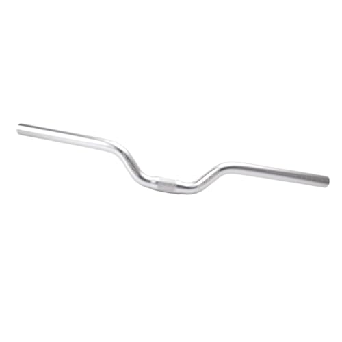 Dickly 自転車ハンドルバー アルミ合金 多目的 25.4mm ハンドルバー ロードバイク 折りたたみ自転車用, シルバー 58cm