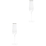 LAPYAPPE 2 Piezas Vino de Cristal con Fiestas y Ocasiones Especiales Servir Champán Cócteles y Jugos
