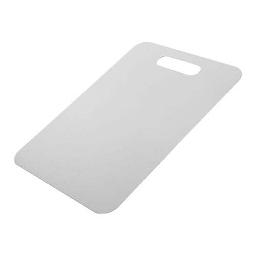 Planche à Découper en Métal Inoxydable, Carrée, Cuisine
